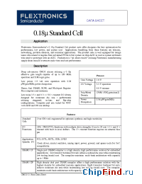 Datasheet  0.18µ Standard Cell