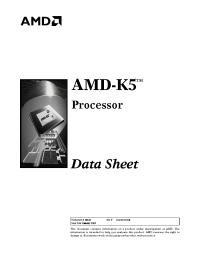 Datasheet  AMD-K5