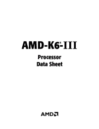 Datasheet  AMD-K6-III