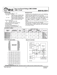 Datasheet  BS616LV2011
