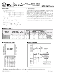 Datasheet  BS616LV8010