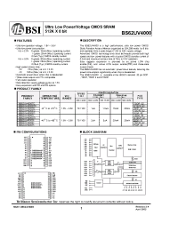 Datasheet  BS62UV4000