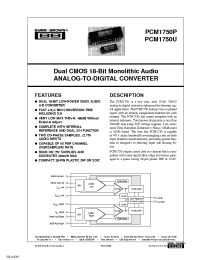 Datasheet  PCM1750P