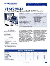 Datasheet  VSX50MD23