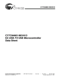 Datasheet  CY7C64601