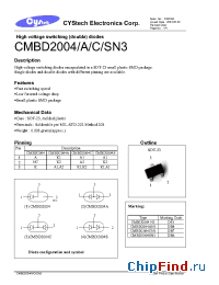 Datasheet  CMBD2004