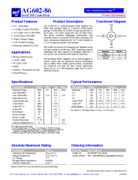 Datasheet  AG602-86