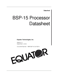 Datasheet  BSP-15