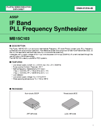 Datasheet  MB15C103