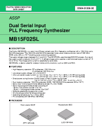 Datasheet  MB15F02SL