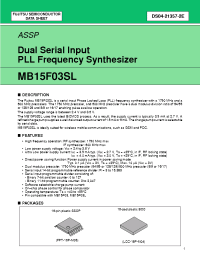 Datasheet  MB15F03SL