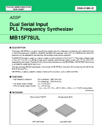 Datasheet  MB15F78UL
