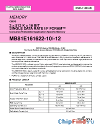 Datasheet  MB81E161622-10
