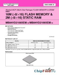 Datasheet  MB84VD2108XEM-70
