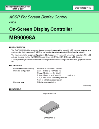 Datasheet  MB90098A