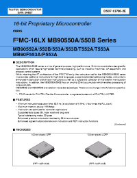Datasheet  MB90550A