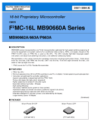 Datasheet  MB90660A