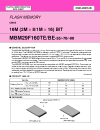 Datasheet  MBM29F160BE