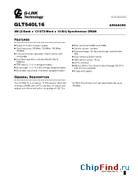 Datasheet  GLT540L16