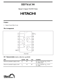 Datasheet  HD74AC00