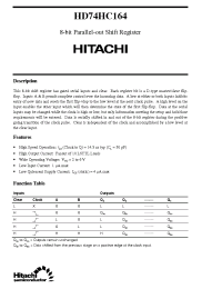 Datasheet  HD74HC164