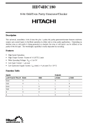 Datasheet  HD74HC180