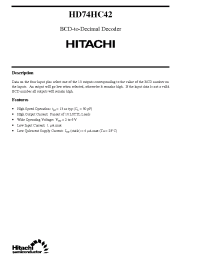 Datasheet  HD74HC42