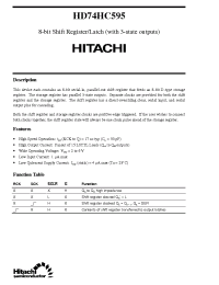 Datasheet  HD74HC595