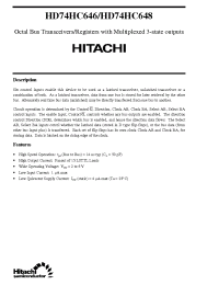 Datasheet  HD74HC646
