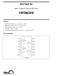 Datasheet  HD74HC86