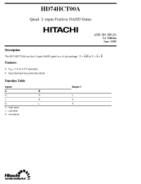 Datasheet  HD74HCT00A