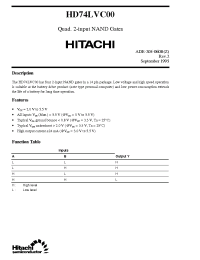 Datasheet  HD74LVC00