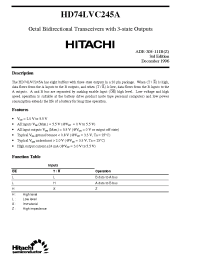Datasheet  HD74LVC245A