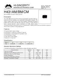 Datasheet  H431xM