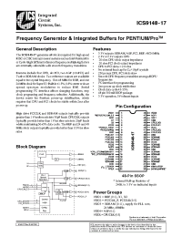 Datasheet  ICS9148yF-17-T