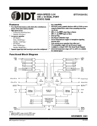 Datasheet  IDT70V261L