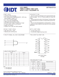 Datasheet  IDT74LVC11A