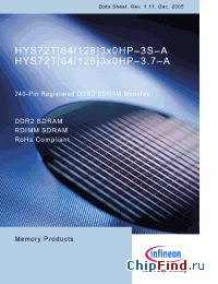 Datasheet  HYS72T64300HP