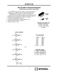 Datasheet  IN74HCT14A