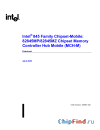 Datasheet  Mobile Intel 845