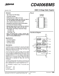 Datasheet  CD4006BMS