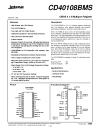 Datasheet  CD40108BMS