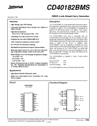 Datasheet  CD40182BMS