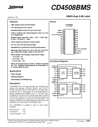 Datasheet  CD4508BMS