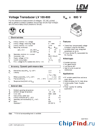 Datasheet  LV100-600