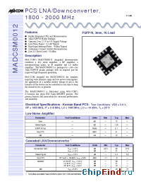 Datasheet  MADCSM0012