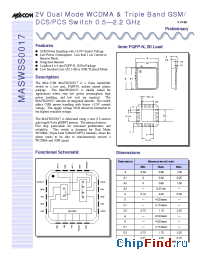 Datasheet  MASWSS0017