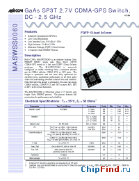 Datasheet  MASWSS0060