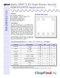 Datasheet  MASWSS0100