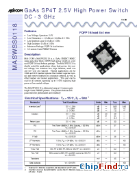 Datasheet  MASWSS0118SMB